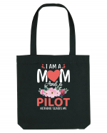 I Am A Mom And A Pilot Nothing Scares Me Sacoșă textilă