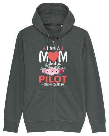 I Am A Mom And A Pilot Nothing Scares Me Anthracite