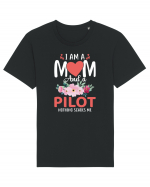 I Am A Mom And A Pilot Nothing Scares Me Tricou mânecă scurtă Unisex Rocker