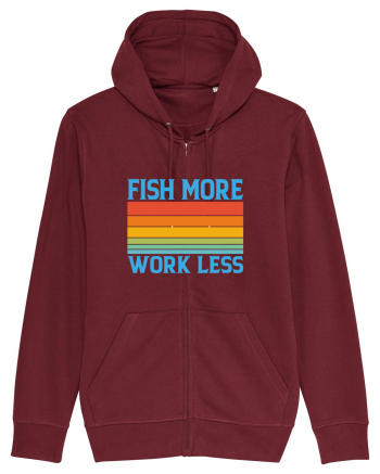 Fish More Work Less Burgundy