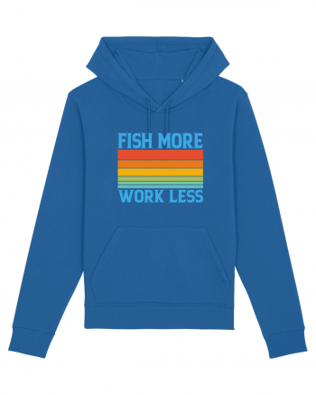 Fish More Work Less Royal Blue