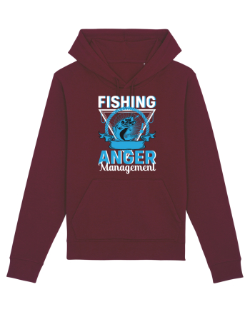 Fishing Anger Management Burgundy