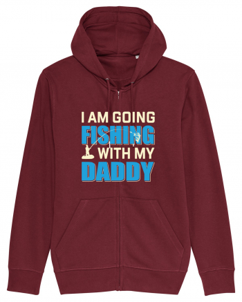 I Am Going Fishing With My Daddy Burgundy