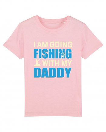 I Am Going Fishing With My Daddy Cotton Pink