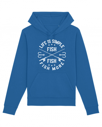 Life Is Simple Fish More Royal Blue