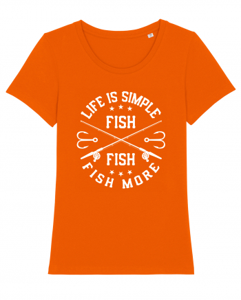 Life Is Simple Fish More Bright Orange