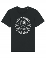 Life Is Simple Fish More Tricou mânecă scurtă Unisex Rocker