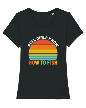 Reel Girl Know How To Fish Black