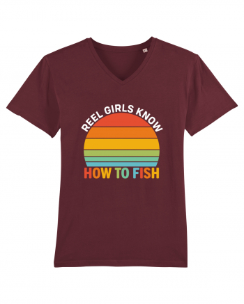 Reel Girl Know How To Fish Burgundy