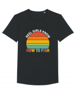 Reel Girl Know How To Fish Tricou mânecă scurtă guler larg Bărbat Skater