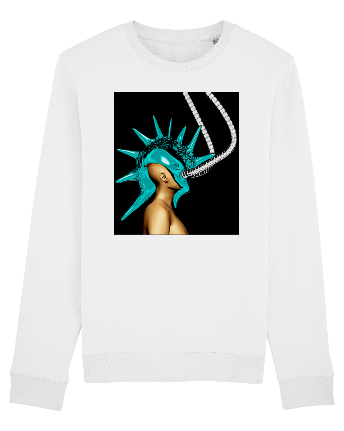Bluză mânecă lungă Unisex Rise White