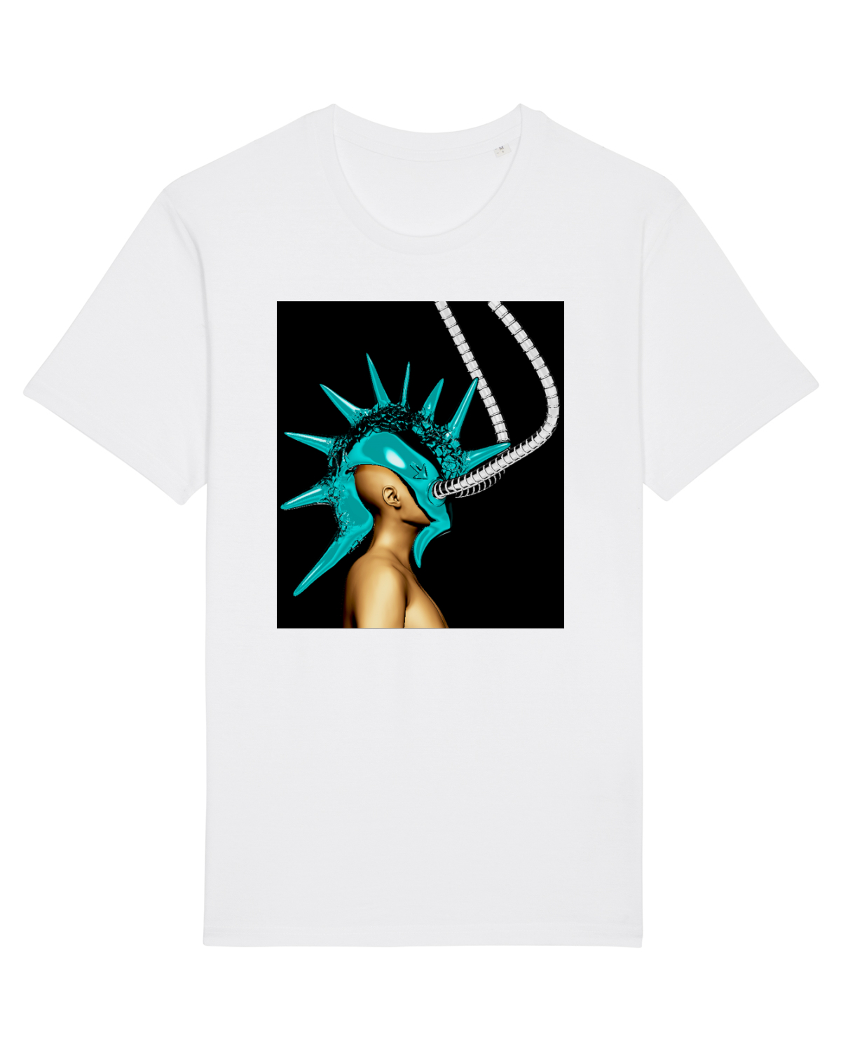 Tricou mânecă scurtă Unisex Rocker White