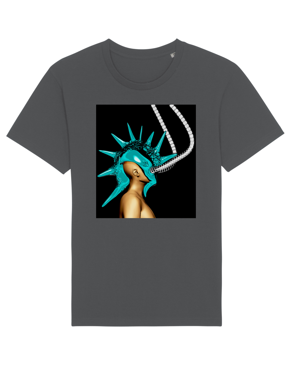 Tricou mânecă scurtă Unisex Rocker Anthracite