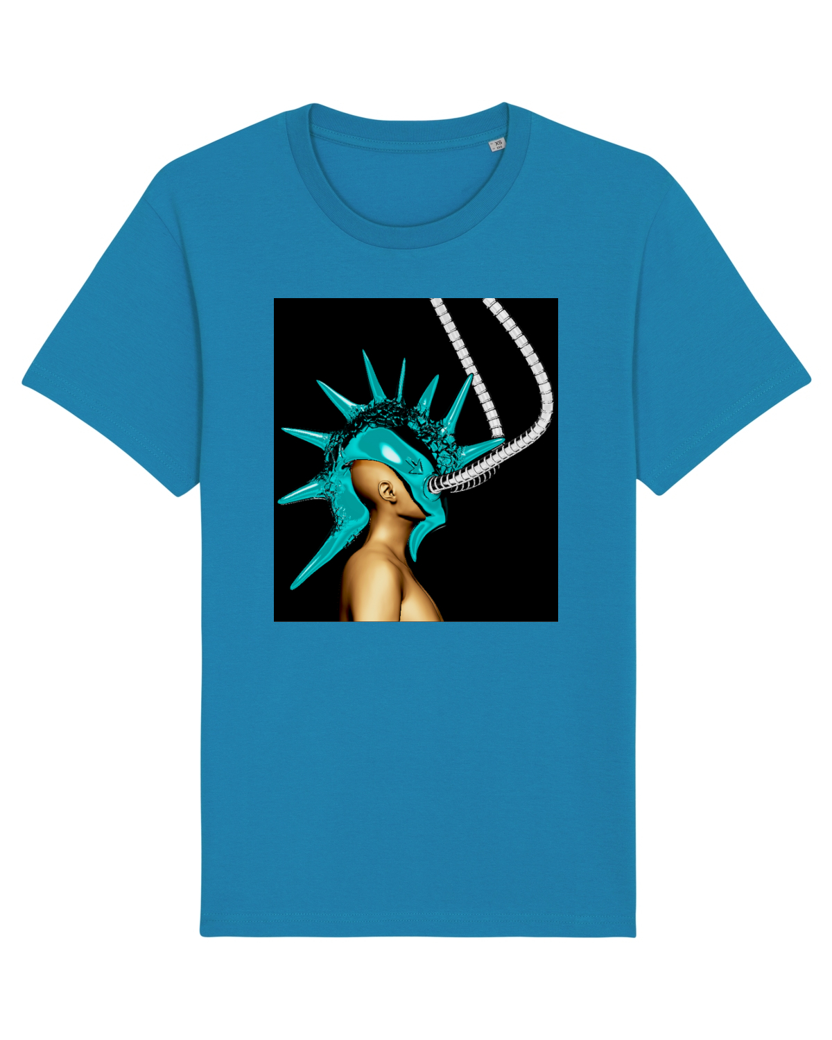 Tricou mânecă scurtă Unisex Rocker Azur