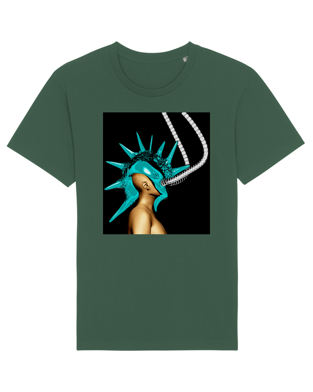 Tricou mânecă scurtă Unisex Rocker Bottle Green