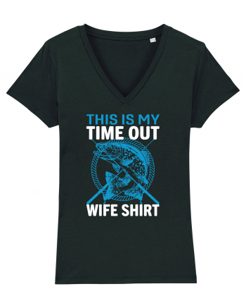 This Is My Time Out Wife Shirt Black