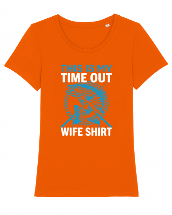 This Is My Time Out Wife Shirt Bright Orange