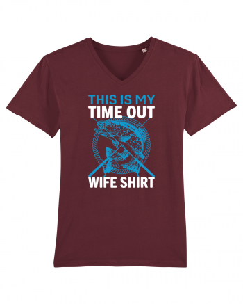 This Is My Time Out Wife Shirt Burgundy