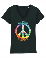 Be Kind Always Tricou mânecă scurtă guler V Damă Evoker