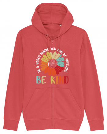 Be Kind Hippie Flower Carmine Red