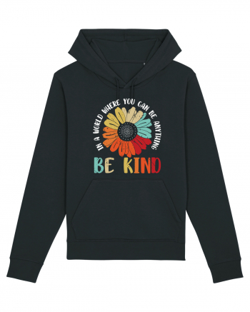 Be Kind Hippie Flower Black