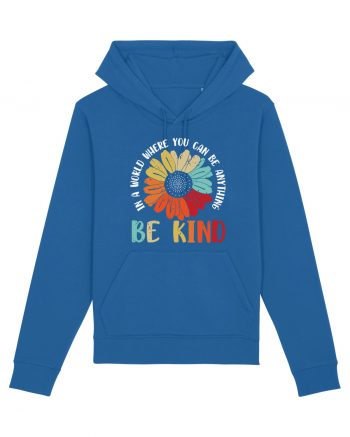 Be Kind Hippie Flower Royal Blue