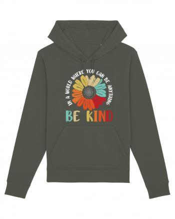 Be Kind Hippie Flower Khaki