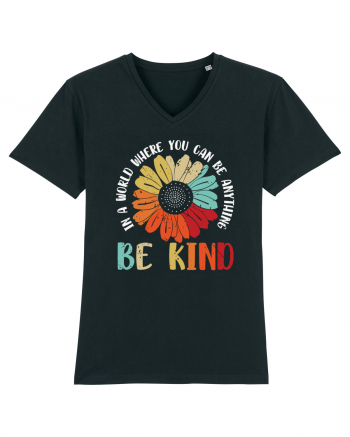 Be Kind Hippie Flower Black