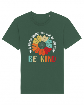 Be Kind Hippie Flower Bottle Green