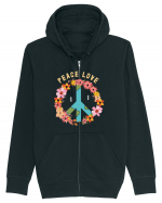 Flower Peace Love Hanorac cu fermoar Unisex Connector