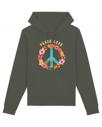 Flower Peace Love Khaki