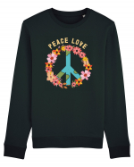 Flower Peace Love Bluză mânecă lungă Unisex Rise