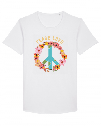 Flower Peace Love White