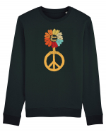 Flower Power Peace Sign Bluză mânecă lungă Unisex Rise