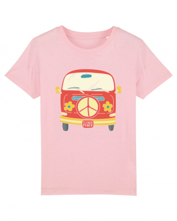 Flower Power Van Cotton Pink