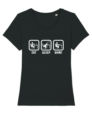 Eat Sleep Game Black