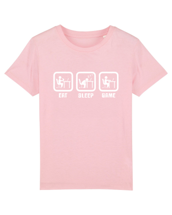 Eat Sleep Game Cotton Pink