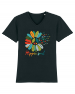 Hippie Soul Flower Tricou mânecă scurtă guler V Bărbat Presenter