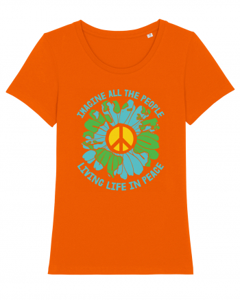 Living Life In Peace Bright Orange