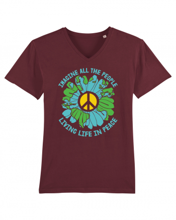Living Life In Peace Burgundy