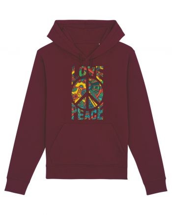 Love And Peace Burgundy