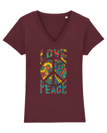 Love And Peace Burgundy