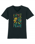 Love And Peace Tricou mânecă scurtă guler V Bărbat Presenter