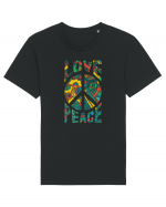 Love And Peace Tricou mânecă scurtă Unisex Rocker