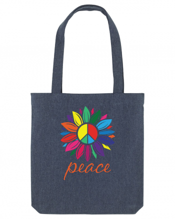 Peace Flower Midnight Blue