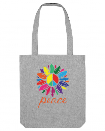 Peace Flower Heather Grey