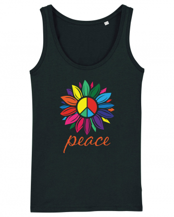 Peace Flower Black