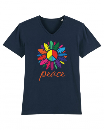 Peace Flower French Navy