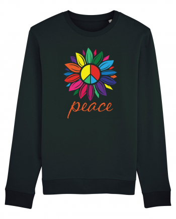 Peace Flower Black