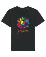 Peace Flower Tricou mânecă scurtă Unisex Rocker